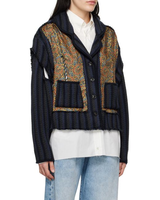 Maison Margiela Black Paisley Poplin Shirt for men