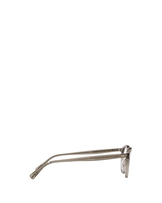 Oliver Peoples White Transparent Club Round-Frame Glasses for men