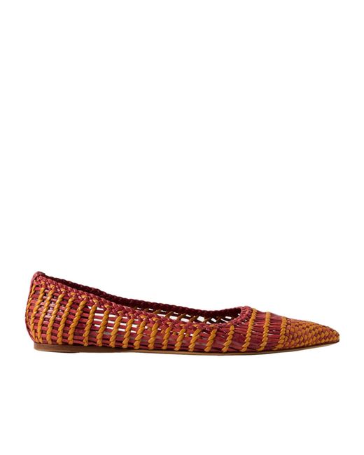 Gabriela Hearst Brown Braided Ballet Flats