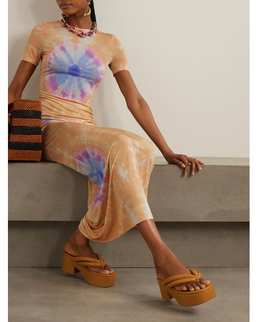 Rabanne Multicolor Tie-Dye Stretch Knit T-Shirt