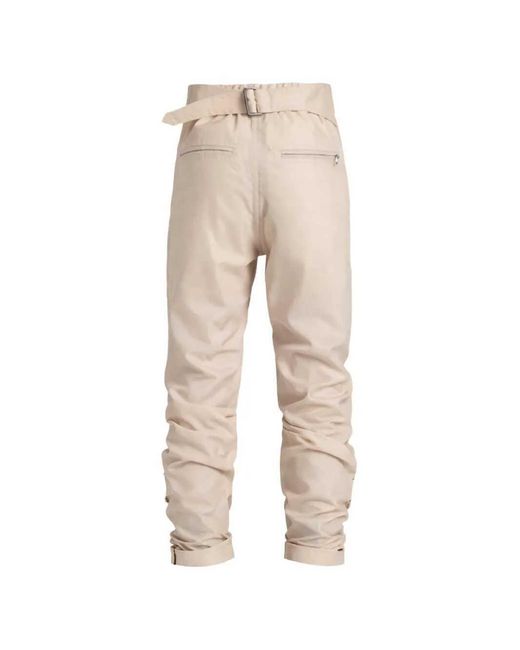 Rick Owens Natural Harness-Detail Press-Stud Trousers
