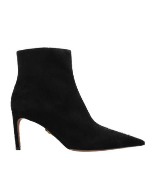 Dolce & Gabbana Black Pointed Toe Ankle Boots