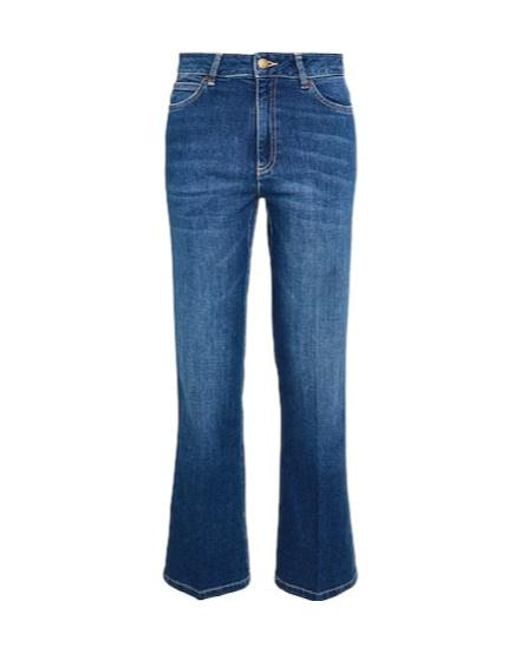 MAX&Co. Blue Straight-Leg Jeans