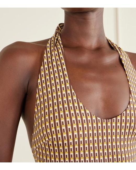Sir Brown Backless Swimsuit