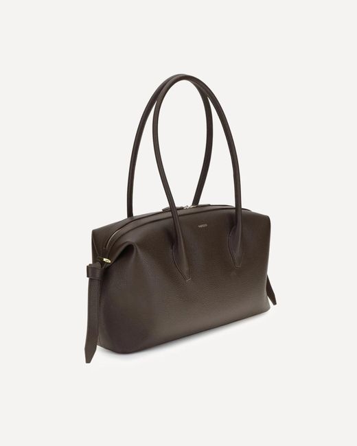 Yuzefi Brown Brioche Shoulder Bag