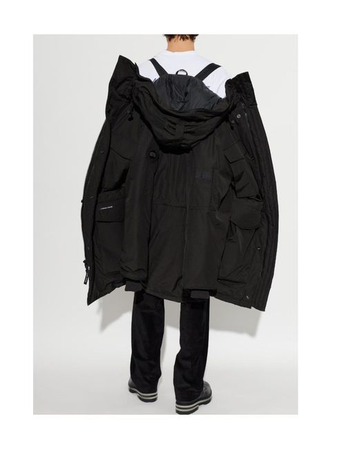 Canada Goose Black Long-Sleeve Hooded Down Jacket for men