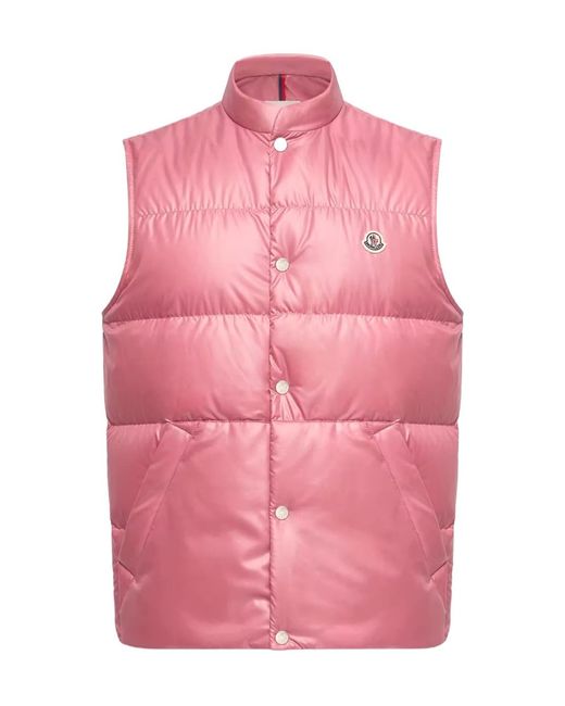 Moncler Pink Restigo Quilted Padded Gilet for men