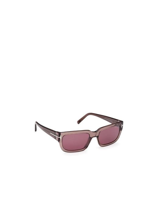 Tom Ford Pink Sunglasses With Rectangular Frames for men