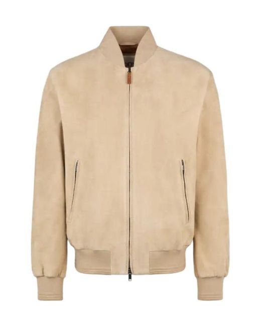 Tod's Natural Suede Bomber Jacket for men