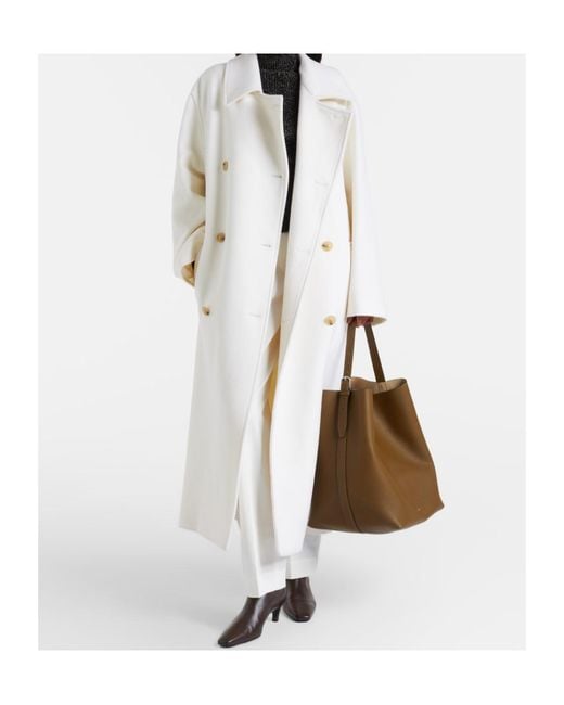 Totême  Brown Large Leather Tote Bag