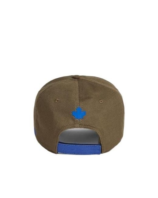 DSquared² Green Boxer Baseball Cap for men