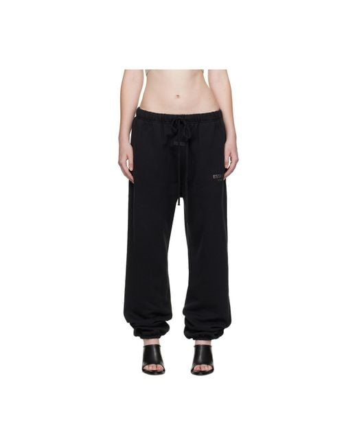 Fear Of God Black Elastic Waistband Tracksuit Pants