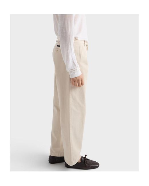 Prada Natural Regular Cotton Pants for men