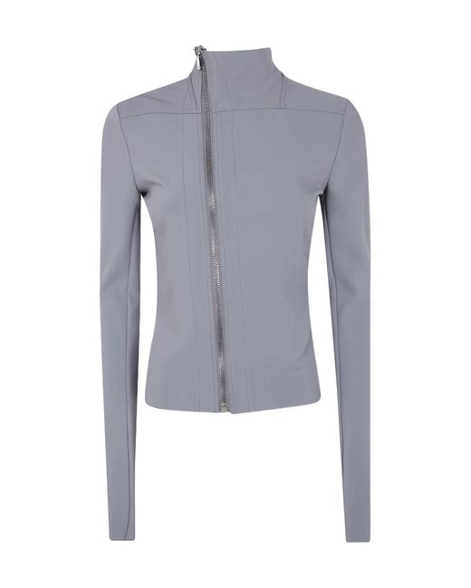 Rick Owens Blue Gary Zip-Up Jacket