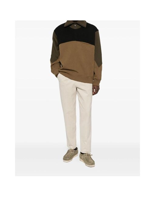 Emporio Armani Multicolor Colour-Block Zip-Up Sweatshirt for men