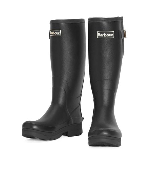 Barbour Black Tempest Wellingtons for men