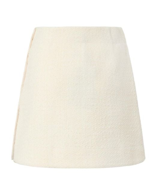 Pinko Natural Tweed Mini Skirt