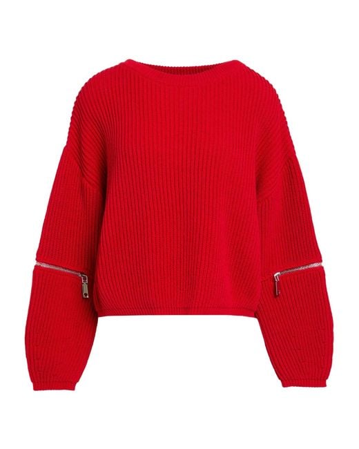 MAX&Co. Red Long Sleeve Crew Neck Sweater