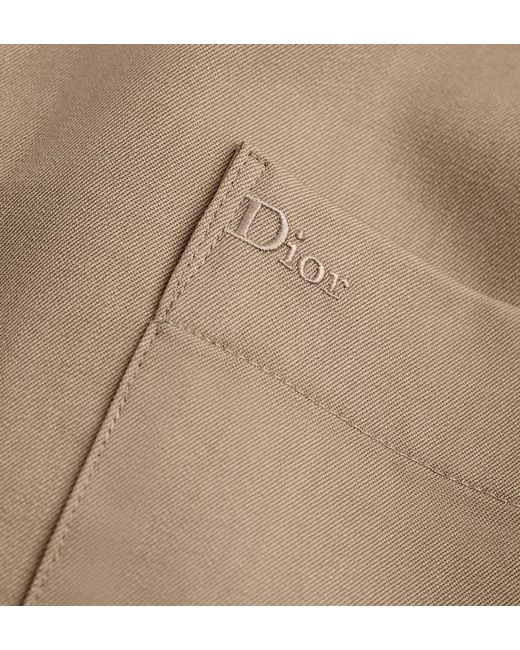 Dior Natural Shirt With Embroidery for men