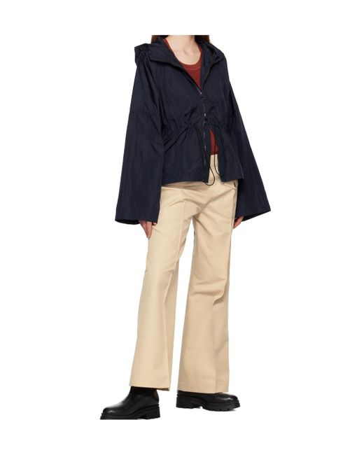 Studio Nicholson Blue Paz Zip-Up Hooded Jacket