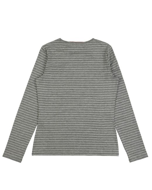 Max Mara Gray T-Shirt With Round Neck And Long Sleeves