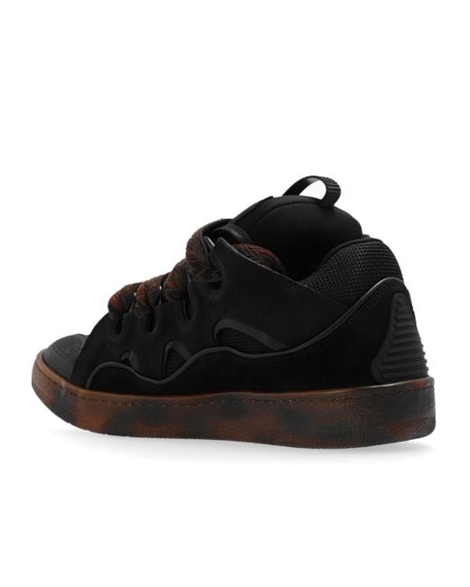 Lanvin Black Curb Low-Top Sneakers