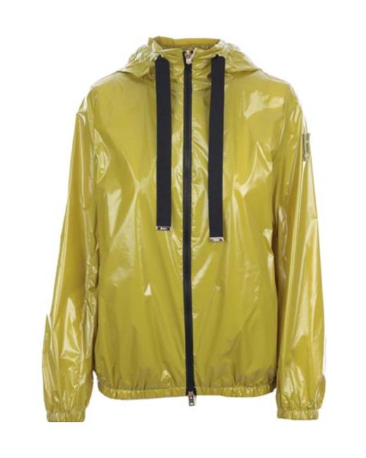 Herno Yellow High-Shine Drawstring Jacket