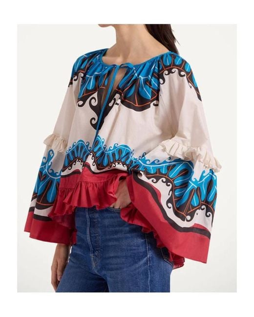 LaDoubleJ Blue X Mother Boho Blouse