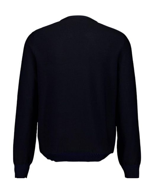 McQueen Blue Crew-Neck Sweater for men