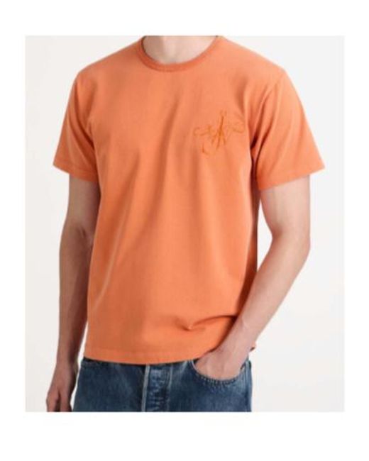 J.W. Anderson Orange Jw Anderson Short-Sleeved Crewneck T-Shirt
