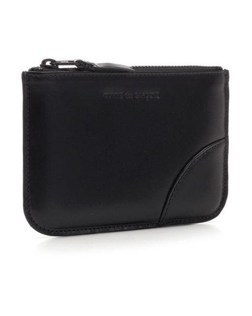 Comme des Garçons Black Zipper Wallet for men