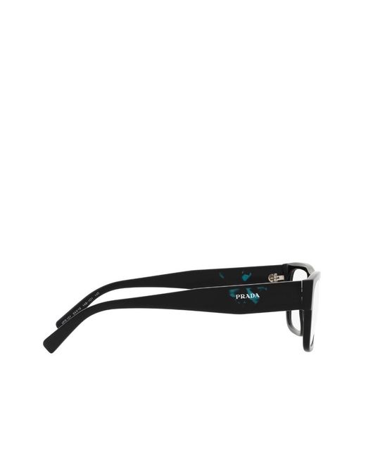 Prada White Eyewear Rectangular Frame Glasses for men