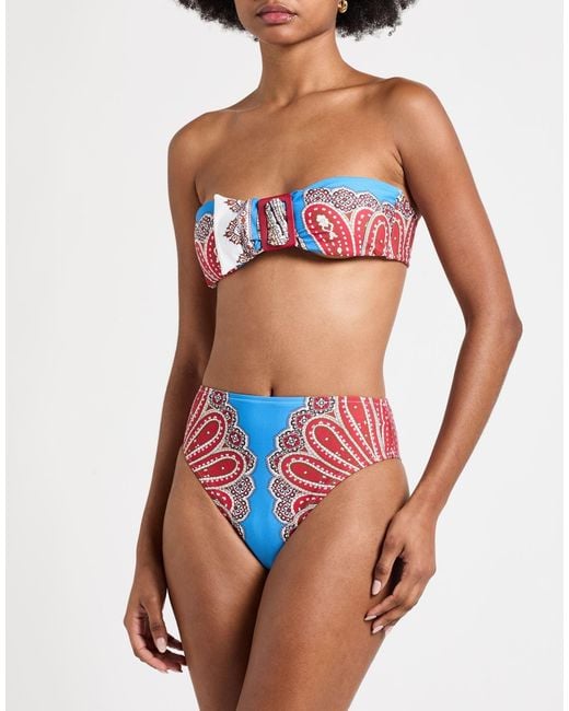 Farm Rio Red Strapless Bikini Top