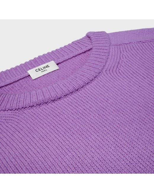 Céline Purple Crewneck Sweater for men