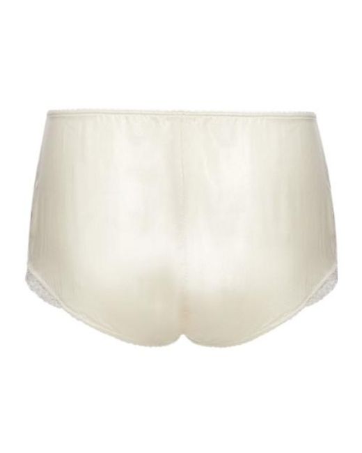Magda Butrym White Lace-Trim Panties