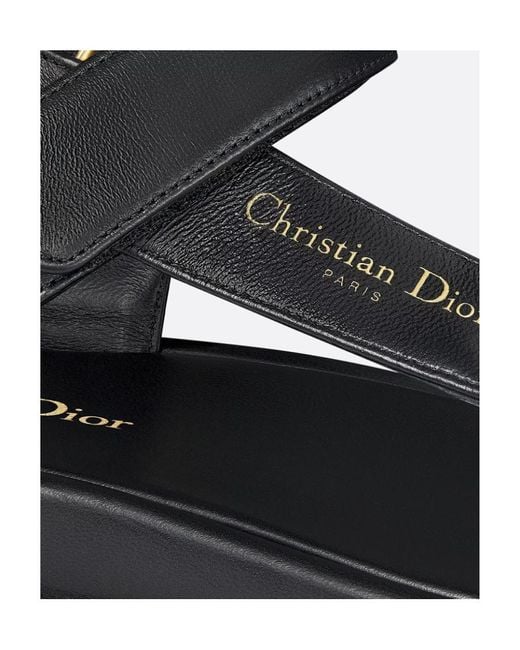 Dior Black D-Wave Sandal