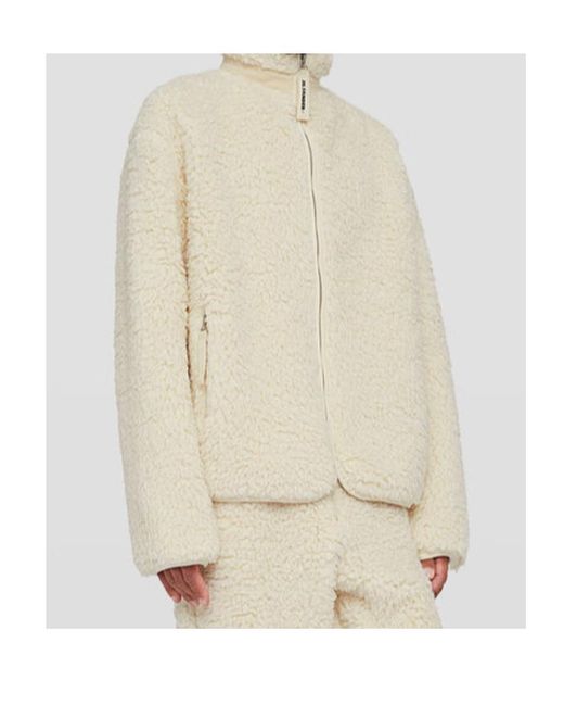 Jil Sander Natural Long-Sleeved Zipped Jacket for men