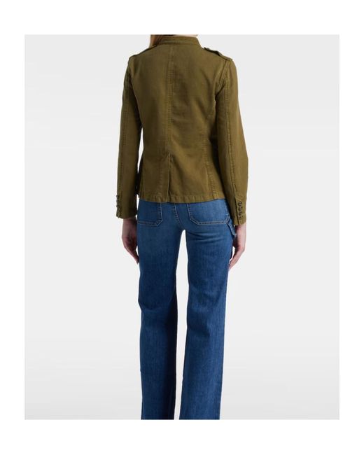 Nili Lotan Green Button-Down Casual Jacket