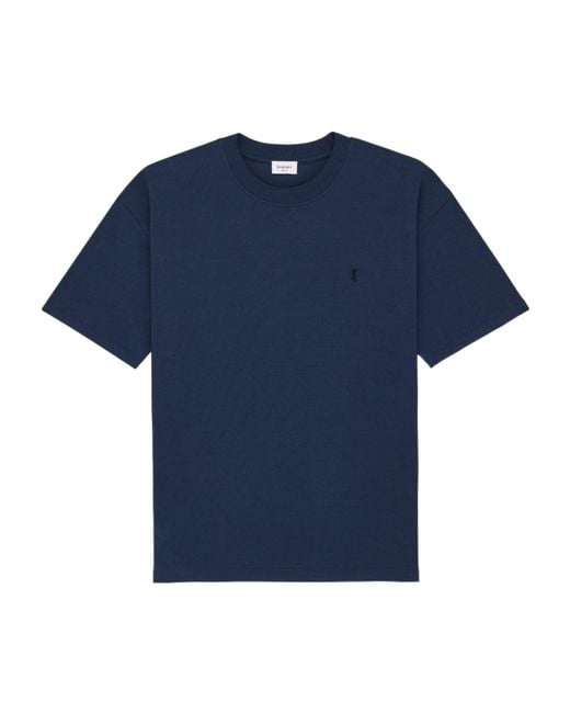 Saint Laurent Blue Cassandre Oversized T-Shirt for men