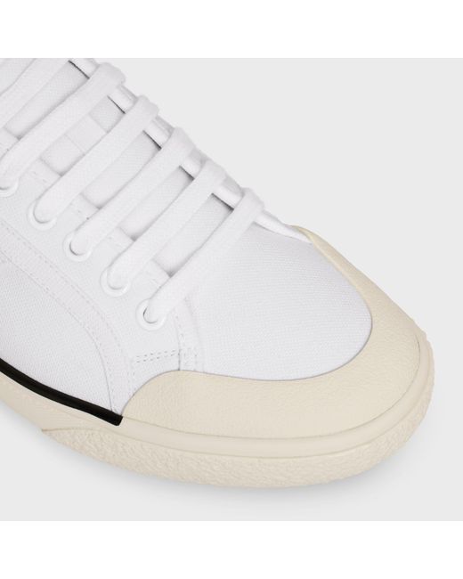 Céline White Alan As-01 Lacing Low-Cut Skate Shoes for men
