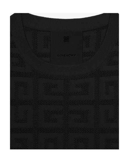 Givenchy Black Logo Detailed Cropped T-Shirt