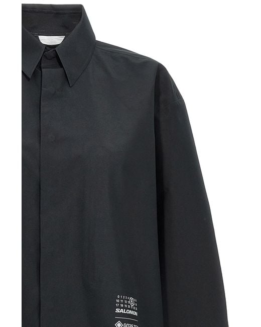 MM6 MAISON MARGIELA X SALOMON Blue Numeric-Printed Long-Sleeved Shirt