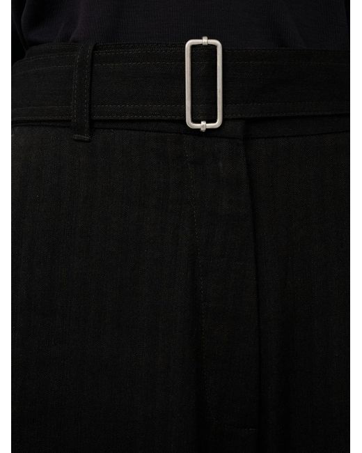 Studio Nicholson Black Belt Trousers