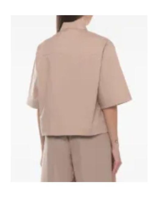 Peserico Natural Boxy Short-Sleeve Shirt