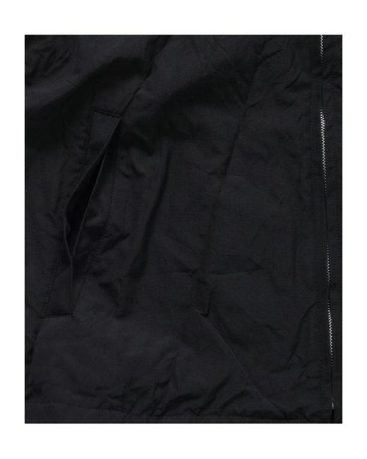 Auralee Black Wool Zipper Vest for men