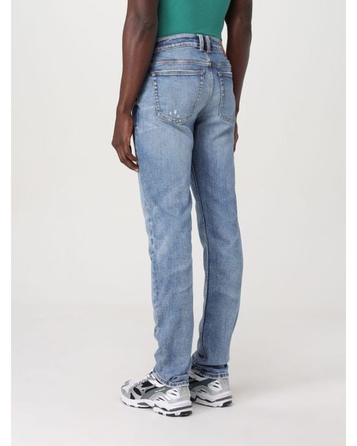 DIESEL Blue 1979 Sleenker Logo-Patch Skinny Jeans for men