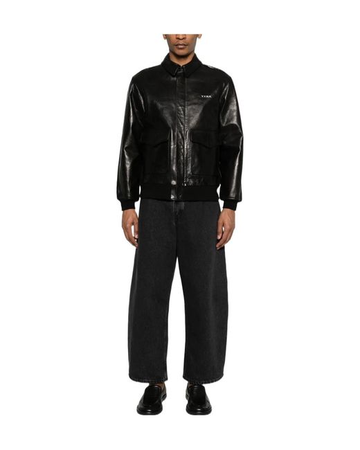 Yohji Yamamoto Black X Neighborhood Leather Jacket for men