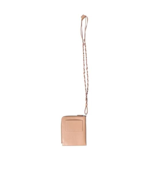Jil Sander White Embossed-Logo Detail Shoulder Bag for men