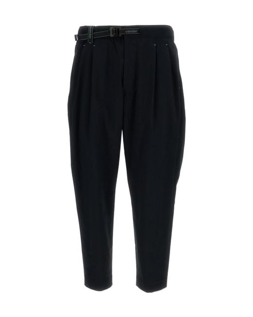 And Wander Black Elasticated Waist Trousers for men