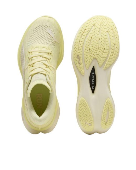 PUMA Yellow Deviate Nitro 3 Running Sneakers